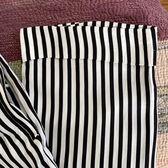 The Kooples Voile Rouge Striped Drawstring Pants Sz 2 Alt Girl Punk Soft Grunge - Picture 11 of 13